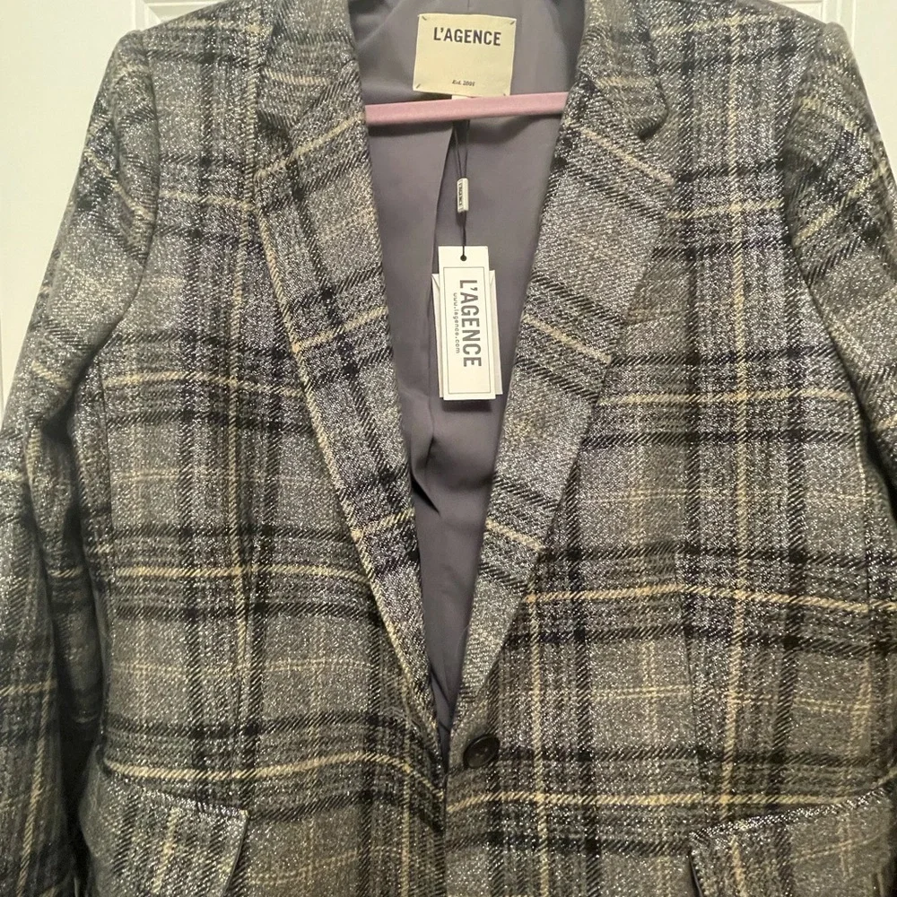 NWT L’Agence Diana Skinny Lapel Blazer - Picture 6 of 8